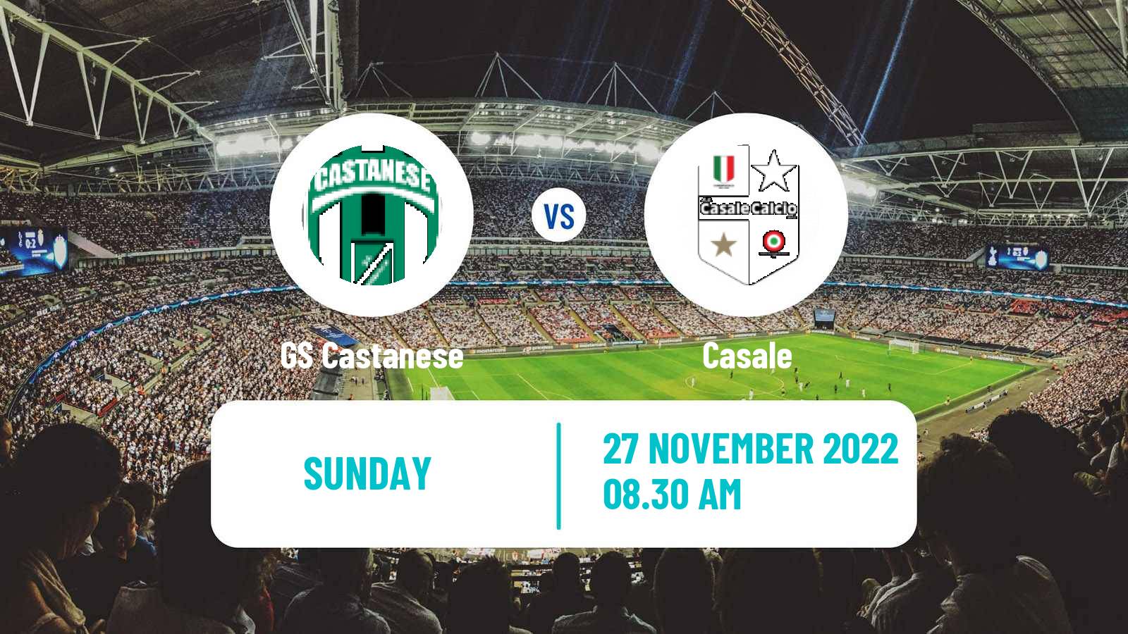 Soccer Italian Serie D - Group A Castanese - Casale