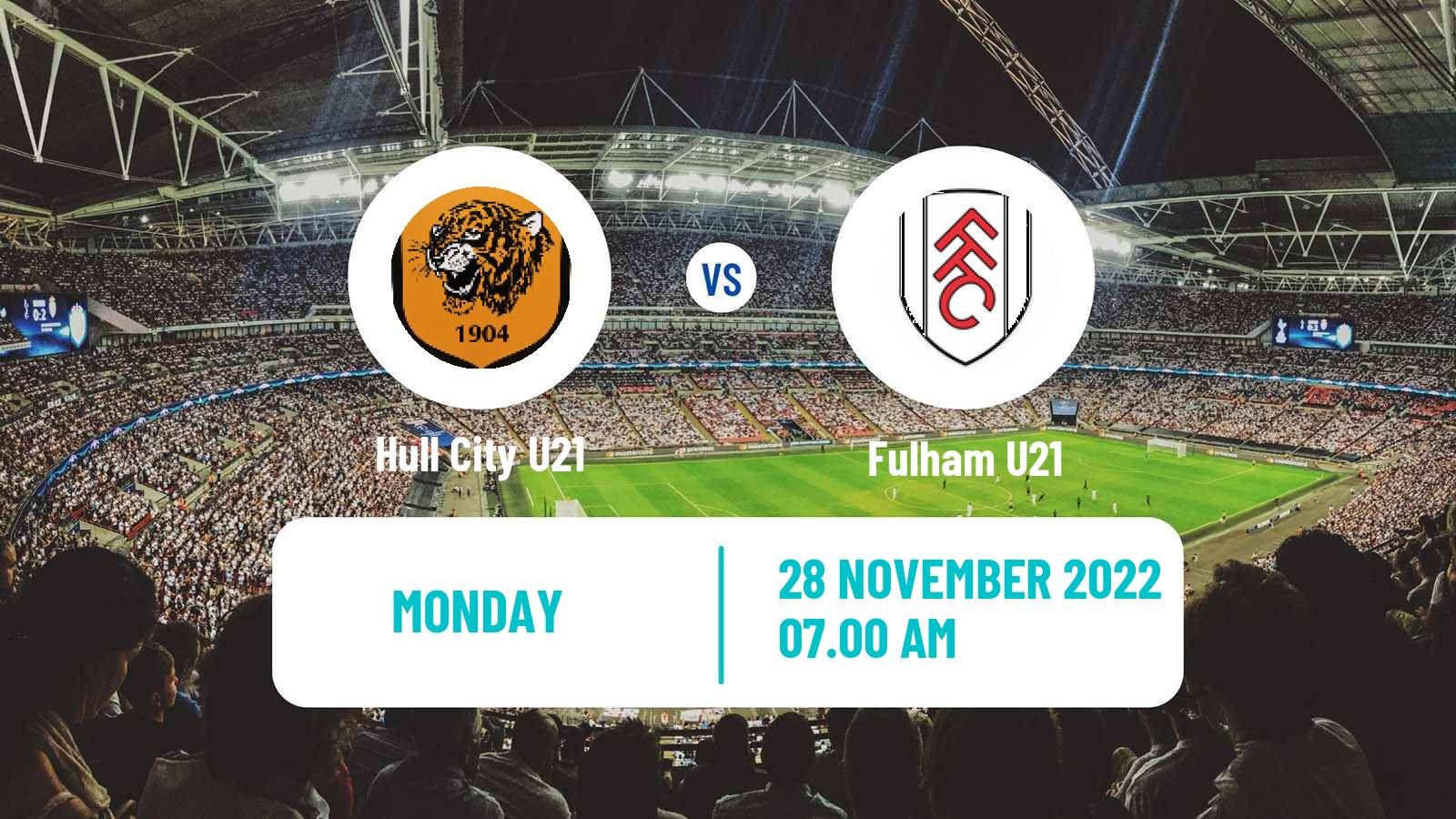 Soccer English Premier League Cup Hull City U21 - Fulham U21