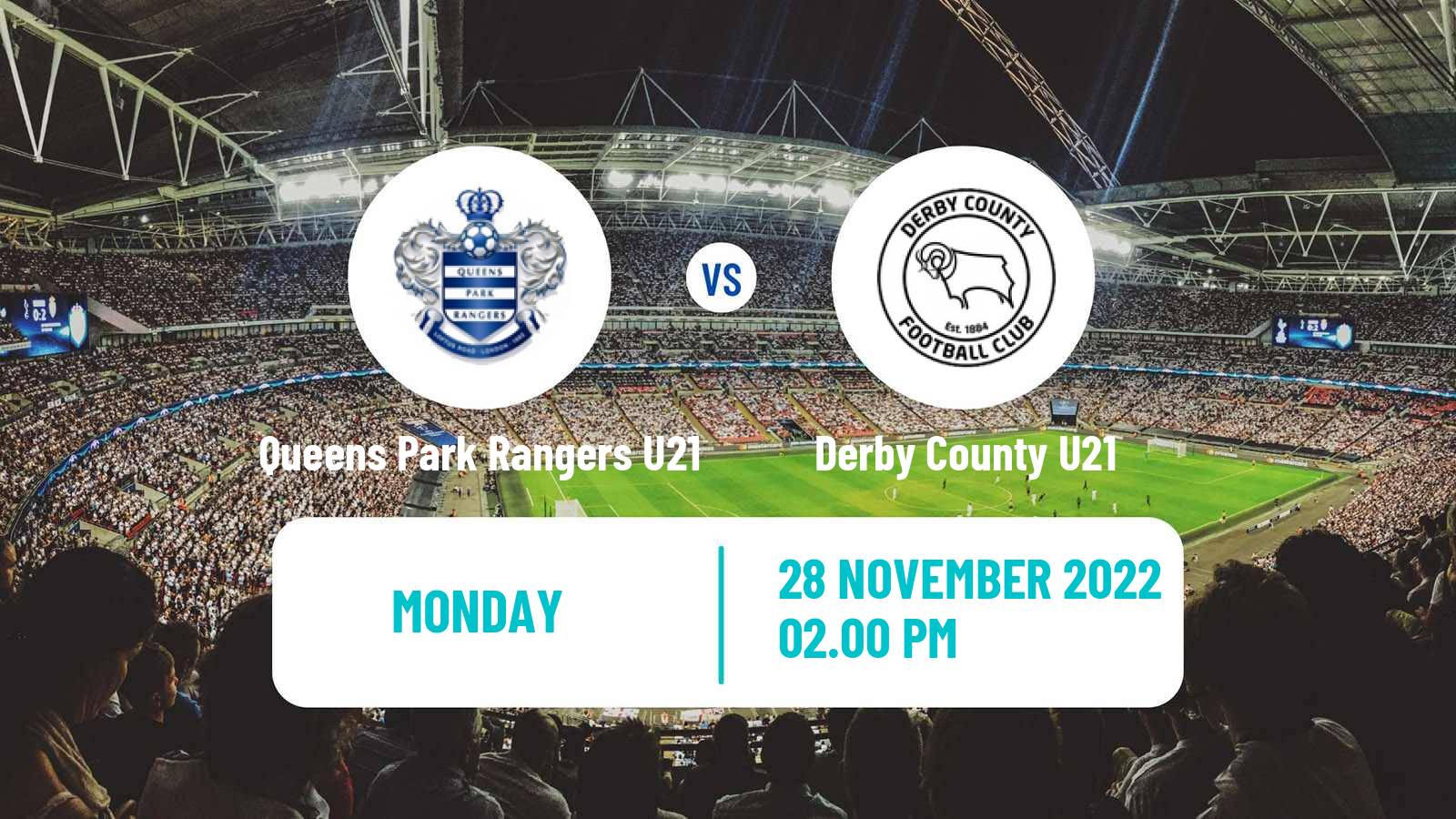 Soccer English Premier League Cup Queens Park Rangers U21 - Derby County U21