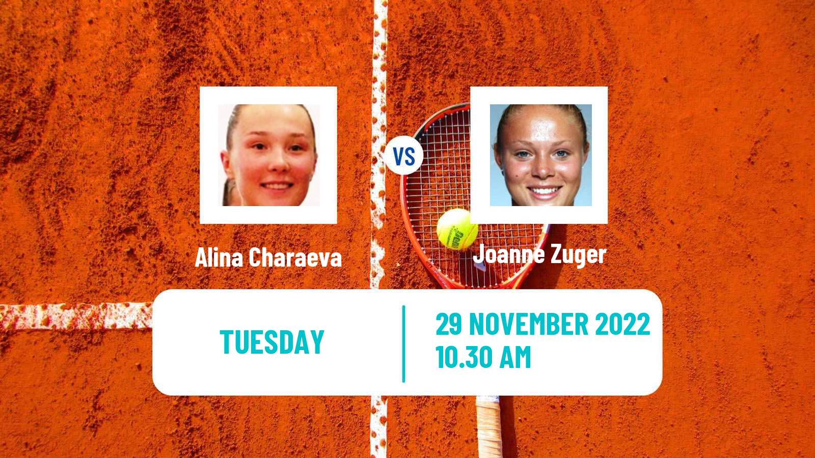 Tennis ATP Challenger Alina Charaeva - Joanne Zuger