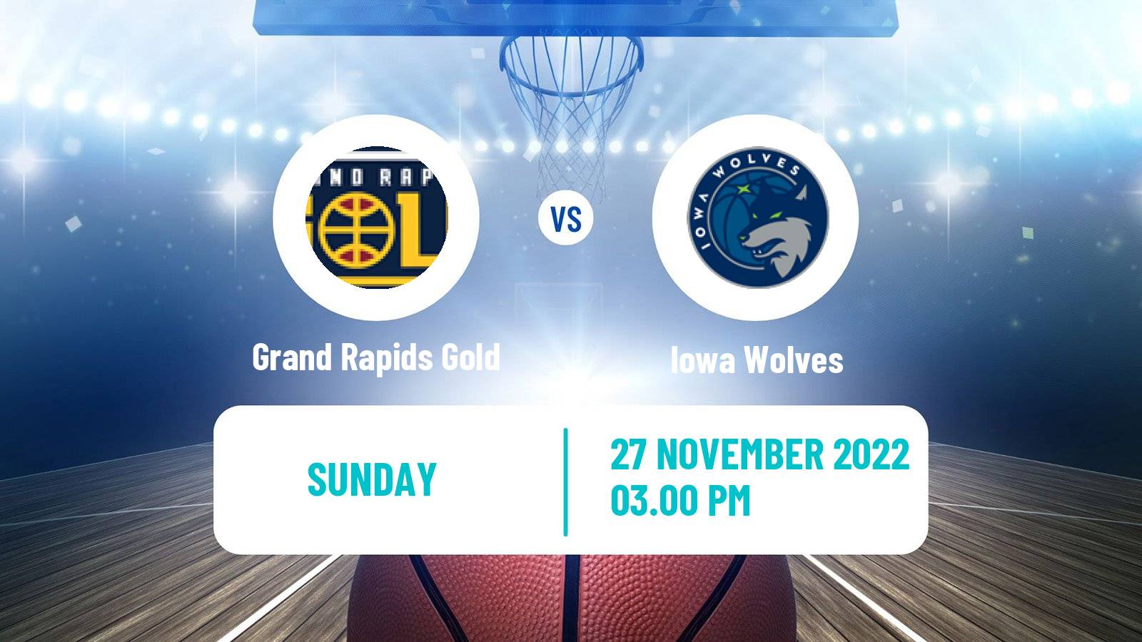 Basketball NBA G-League Grand Rapids Gold - Iowa Wolves