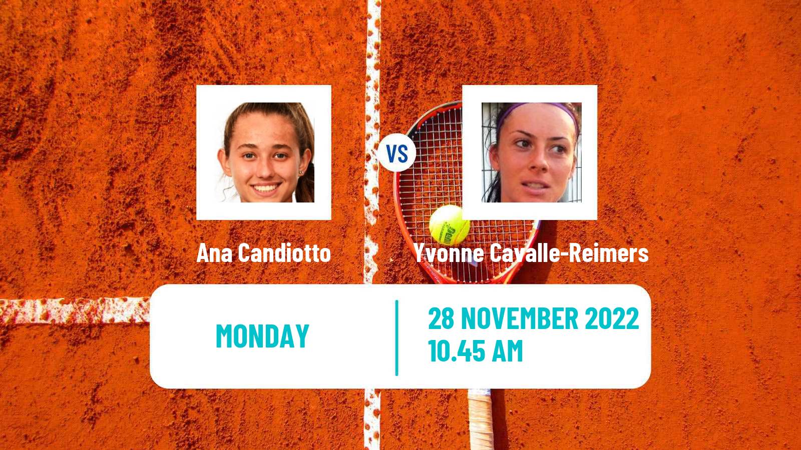 Tennis ITF Tournaments Ana Candiotto - Yvonne Cavalle-Reimers