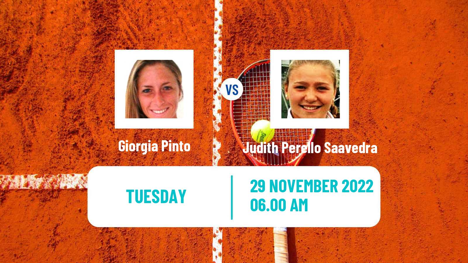 Tennis ITF Tournaments Giorgia Pinto - Judith Perello Saavedra