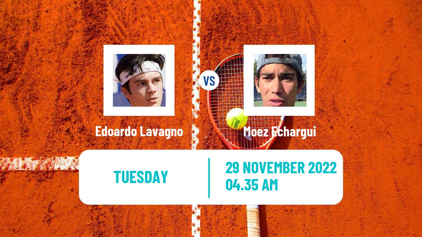 Tennis ATP Challenger Edoardo Lavagno - Moez Echargui