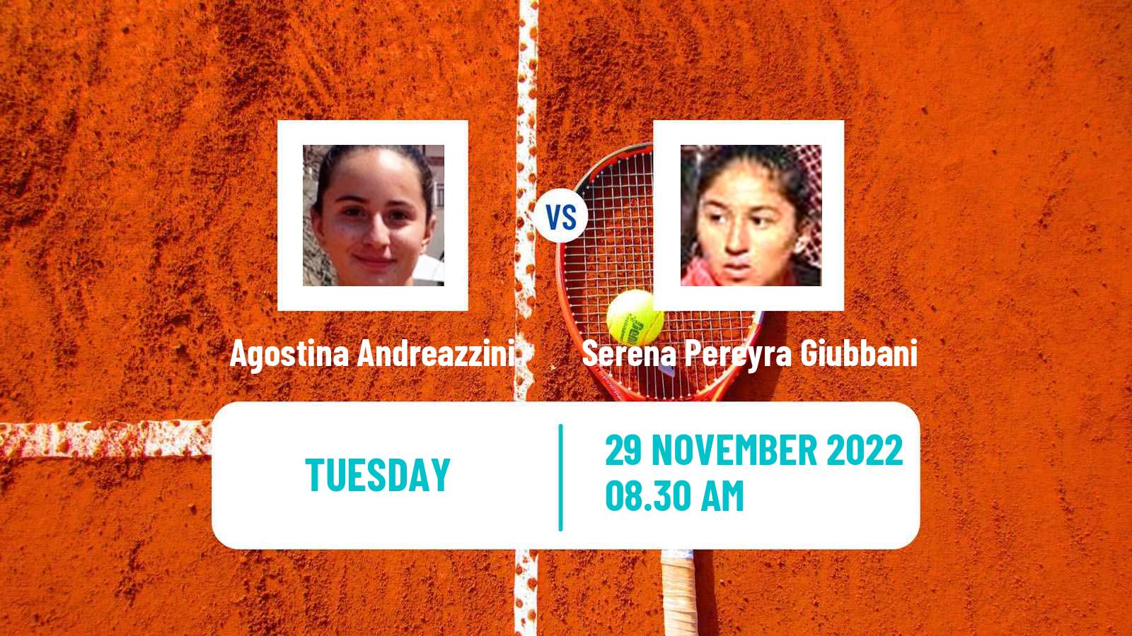 Tennis ITF Tournaments Agostina Andreazzini - Serena Pereyra Giubbani