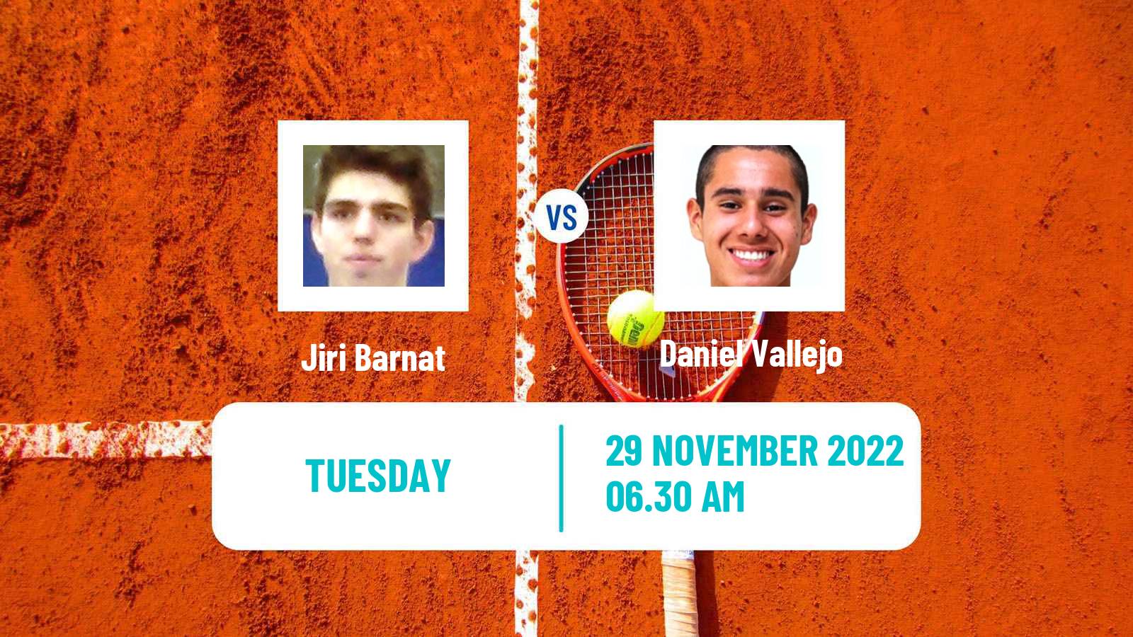 Tennis ITF Tournaments Jiri Barnat - Daniel Vallejo