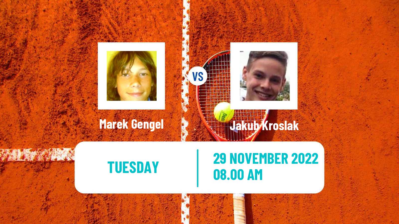 Tennis ITF Tournaments Marek Gengel - Jakub Kroslak