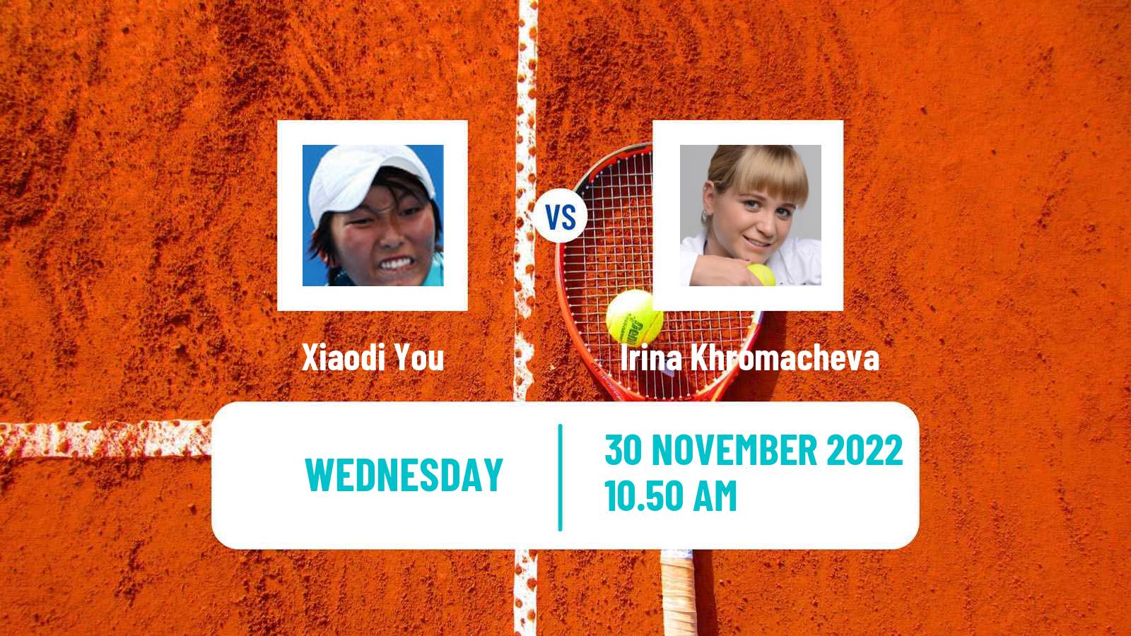 Tennis ITF Tournaments Xiaodi You - Irina Khromacheva