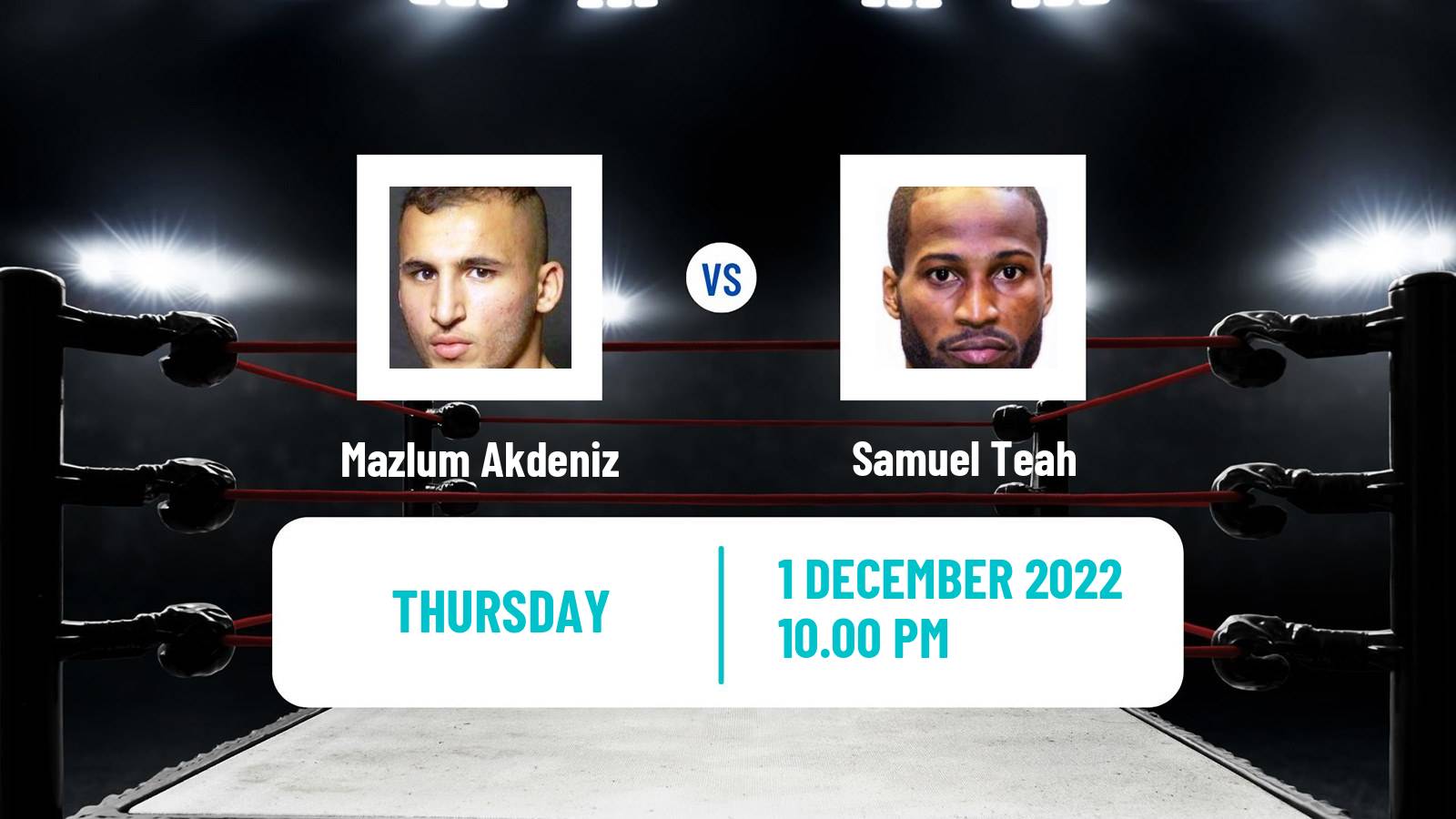 Boxing Boxing Mazlum Akdeniz - Samuel Teah