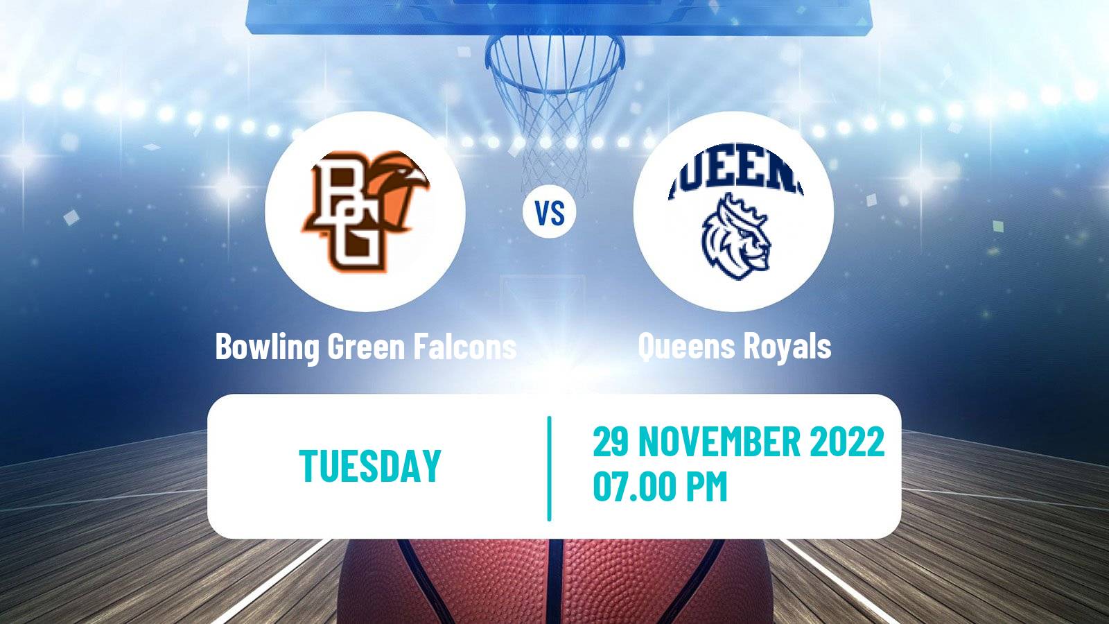 Basketball NCAA College Basketball Bowling Green Falcons - Queens Royals