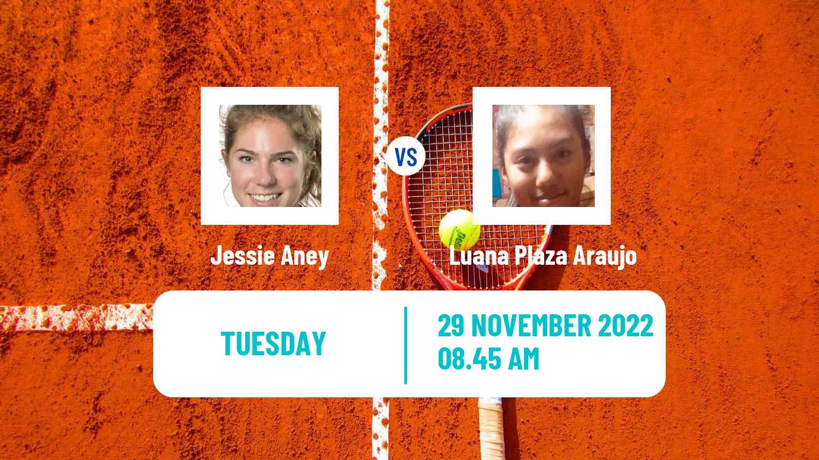 Tennis ITF Tournaments Jessie Aney - Luana Plaza Araujo