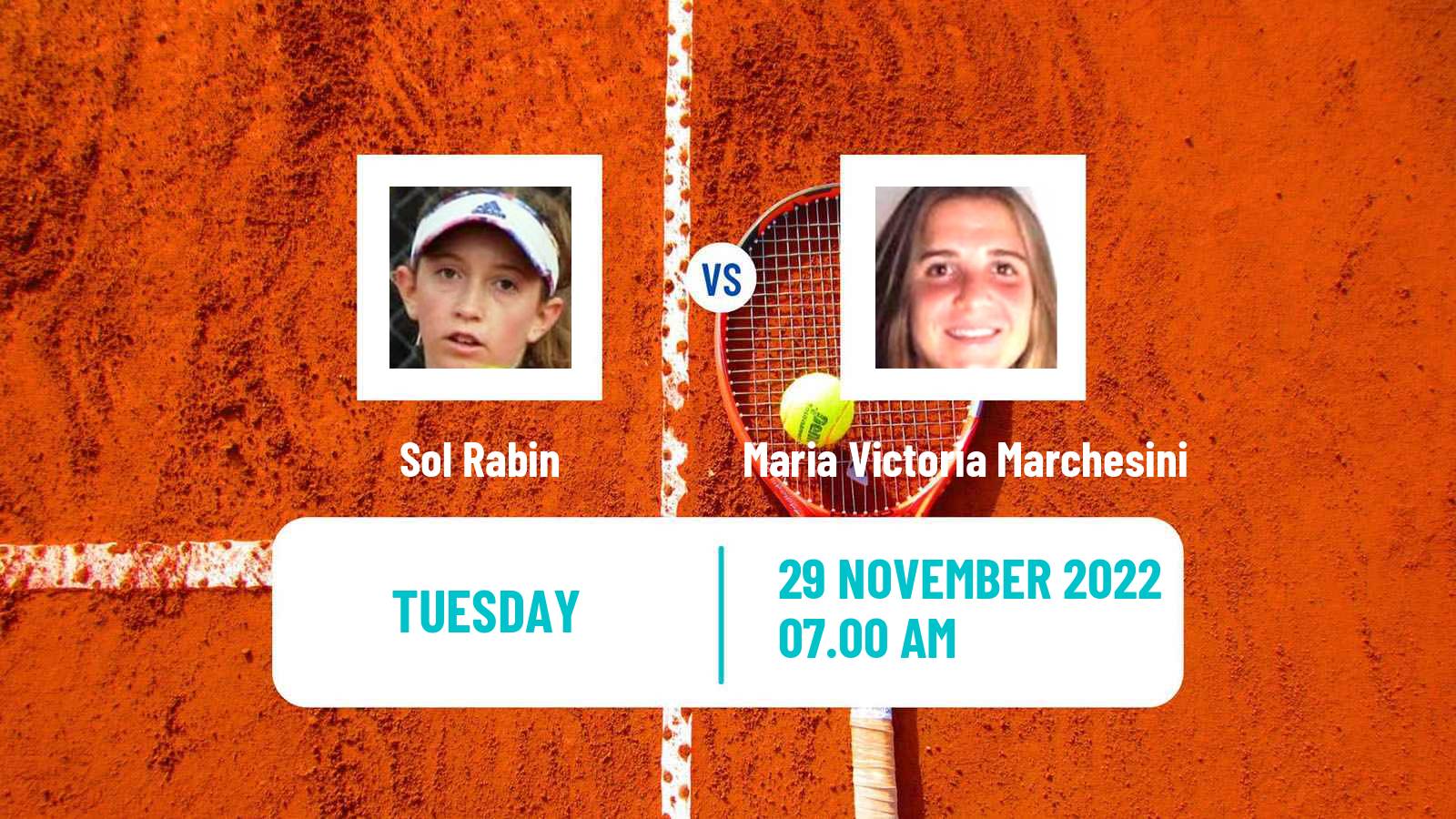Tennis ITF Tournaments Sol Rabin - Maria Victoria Marchesini