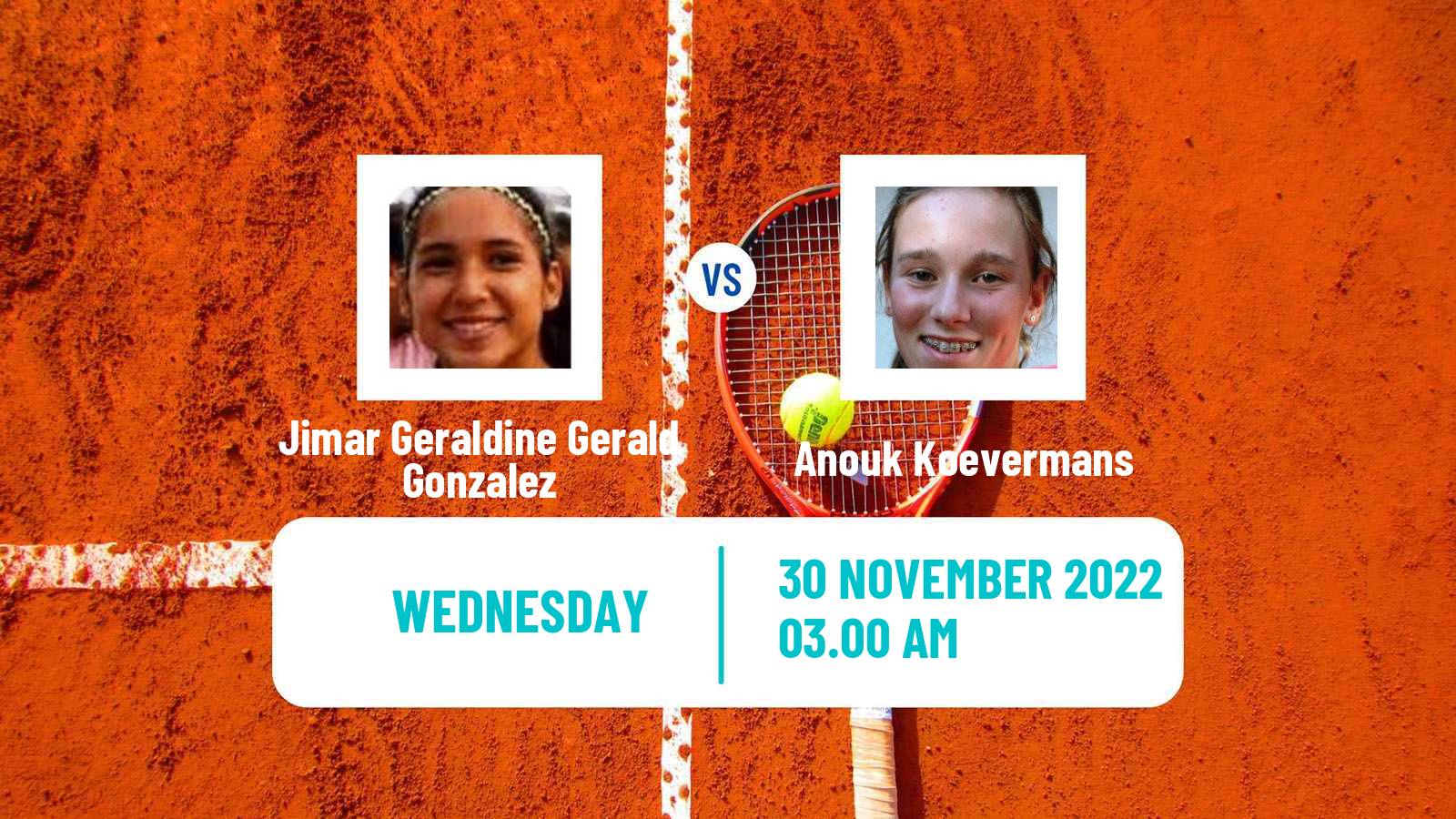 Tennis ITF Tournaments Jimar Geraldine Gerald Gonzalez - Anouk Koevermans