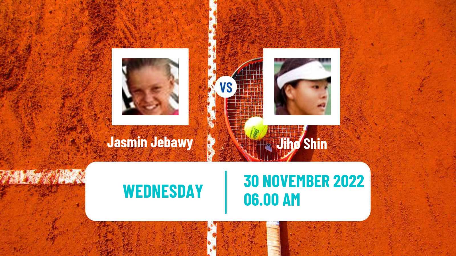 Tennis ITF Tournaments Jasmin Jebawy - Jiho Shin