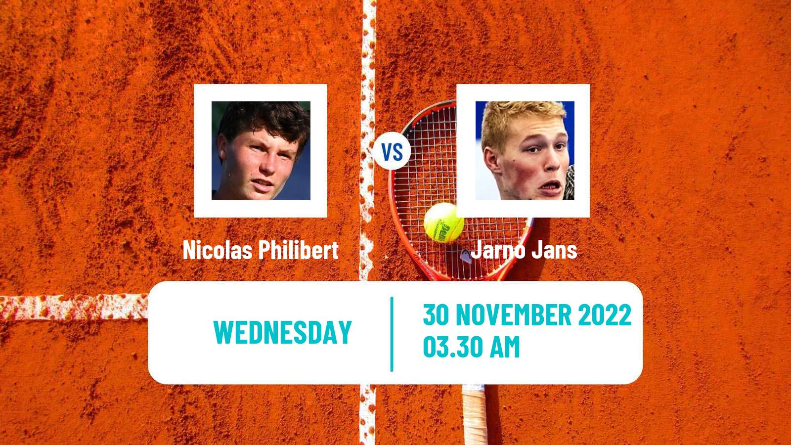 Tennis ITF Tournaments Nicolas Philibert - Jarno Jans
