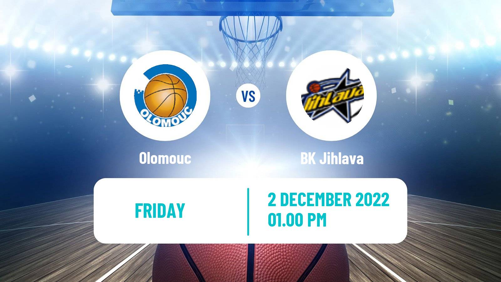 Basketball Czech 1 Liga Basketball Olomouc - Jihlava