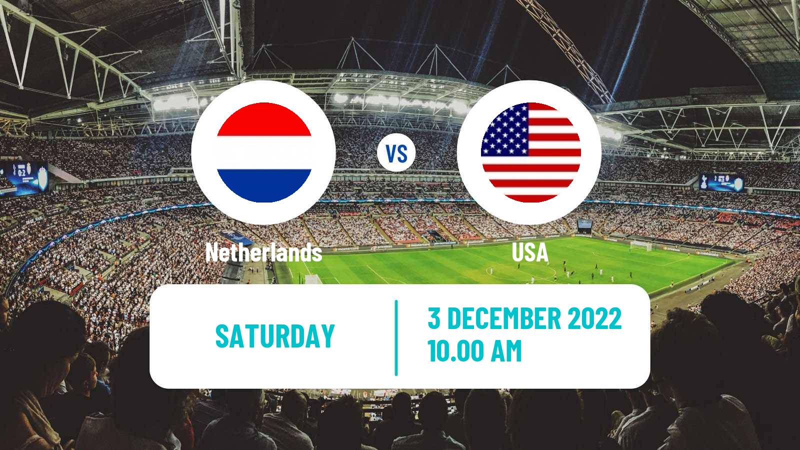 Soccer FIFA World Cup Netherlands - USA