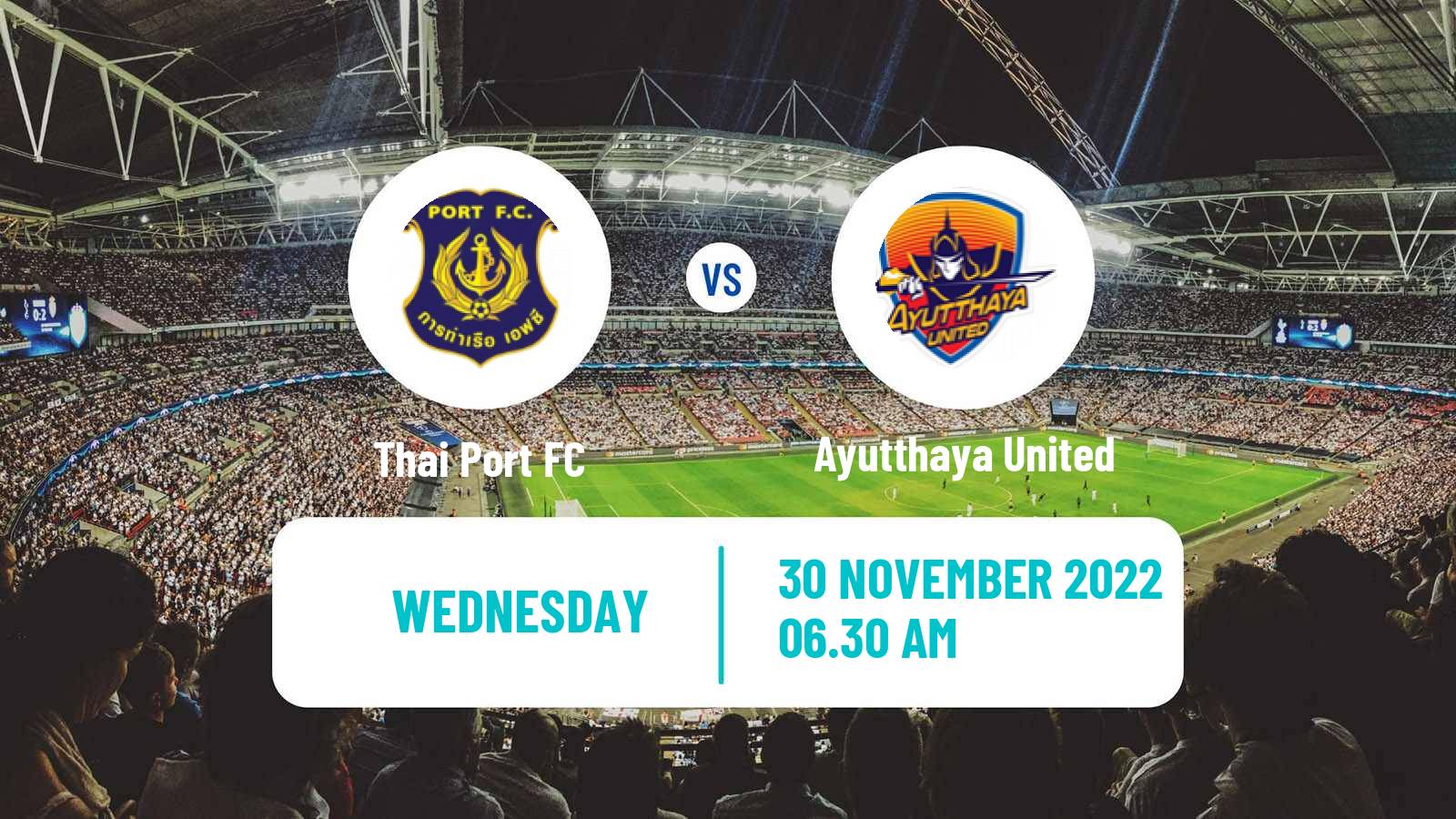 Soccer Thai FA Cup Thai Port - Ayutthaya United