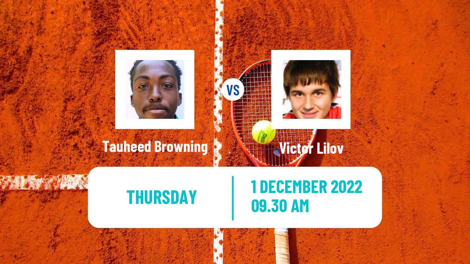 Tennis ITF Tournaments Tauheed Browning - Victor Lilov
