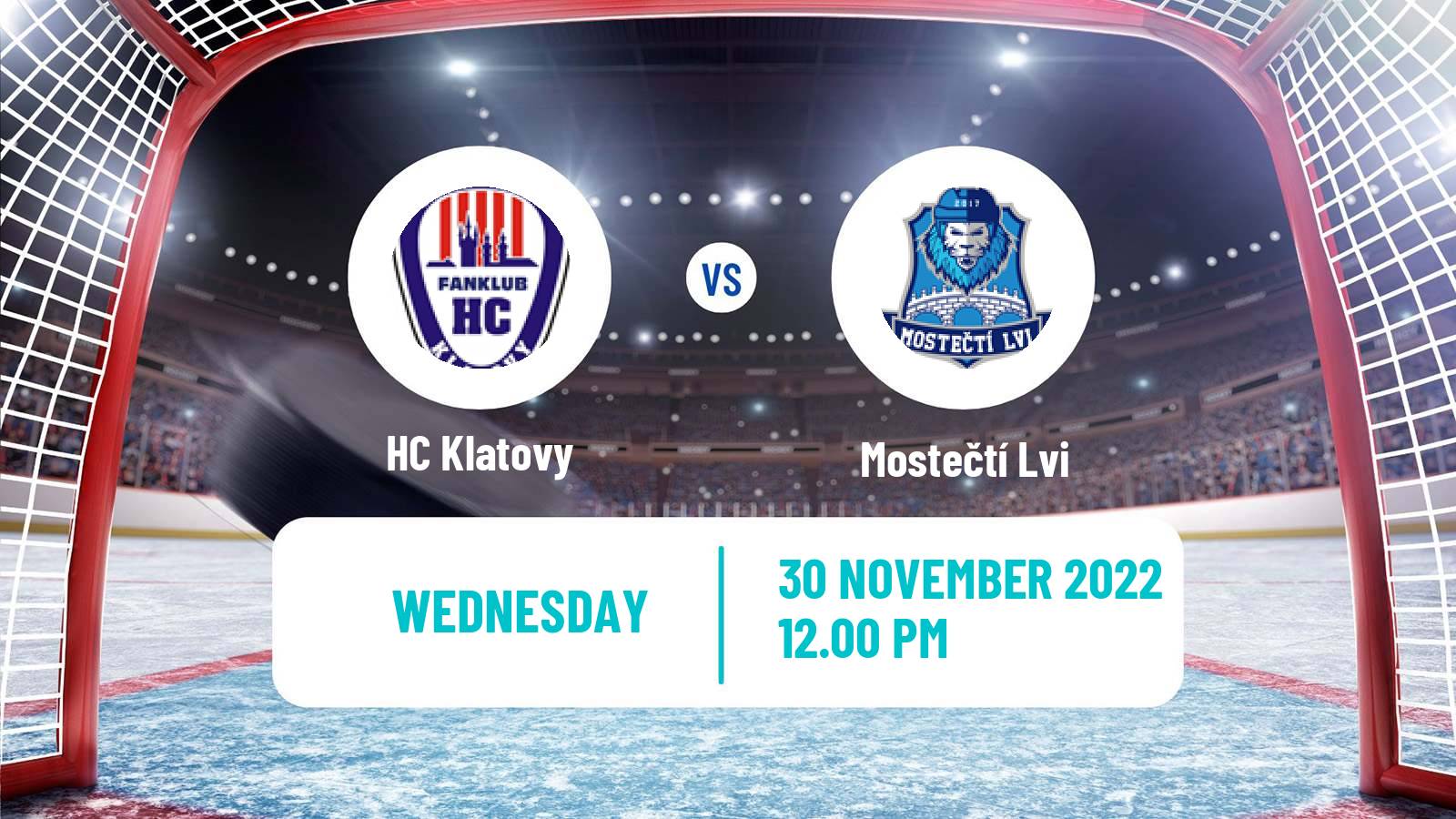 Hockey Czech 2 Liga Hockey West Klatovy - Mostečtí Lvi