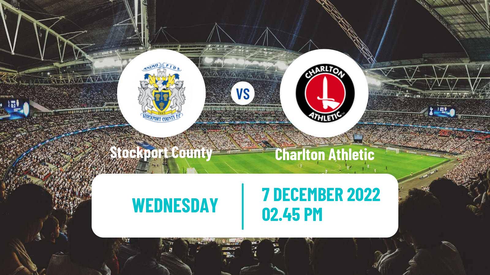 Soccer English FA Cup Stockport County - Charlton Athletic