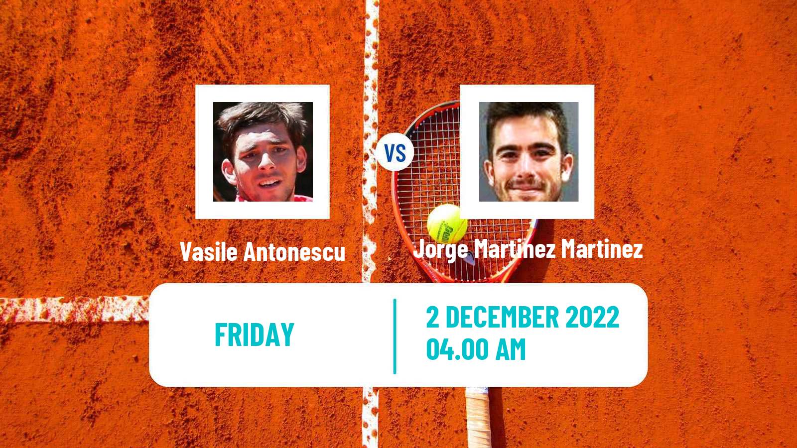 Tennis ITF Tournaments Vasile Antonescu - Jorge Martinez Martinez
