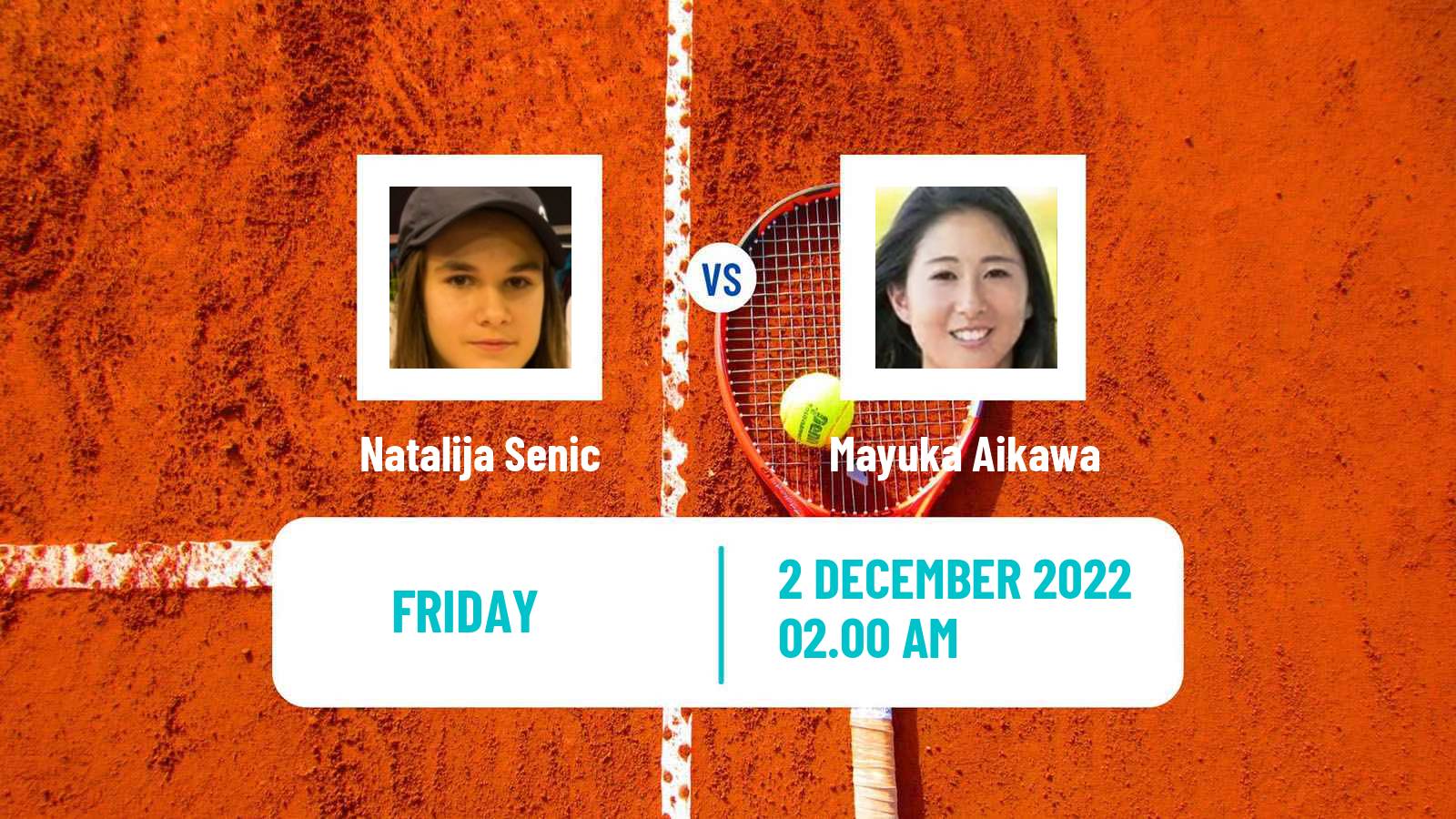 Tennis ITF Tournaments Natalija Senic - Mayuka Aikawa