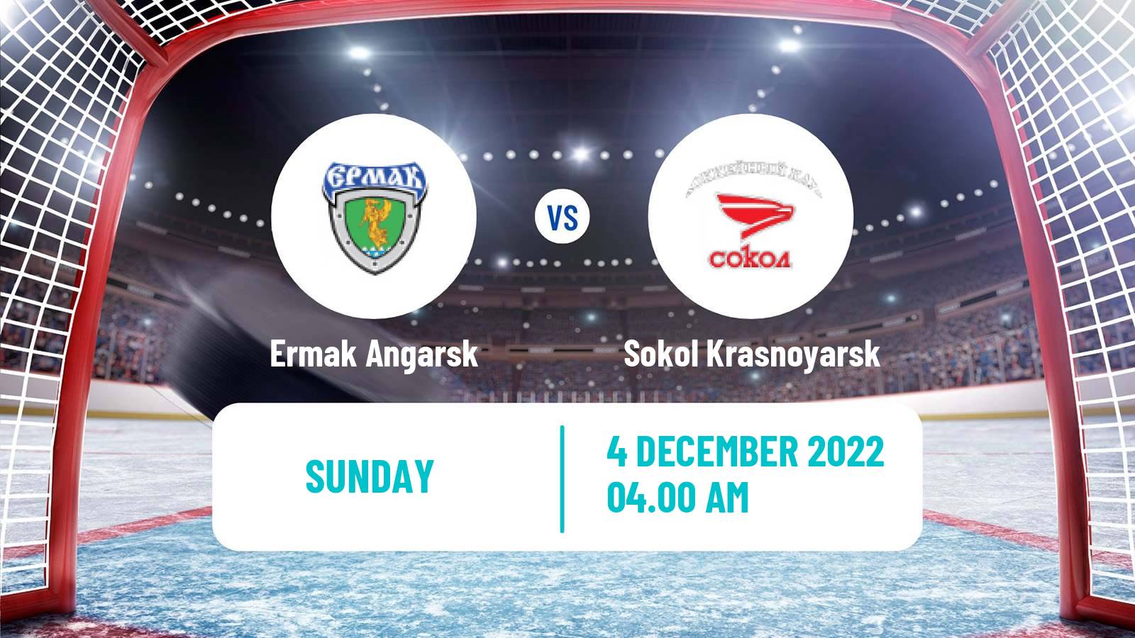 Hockey VHL Ermak Angarsk - Sokol Krasnoyarsk