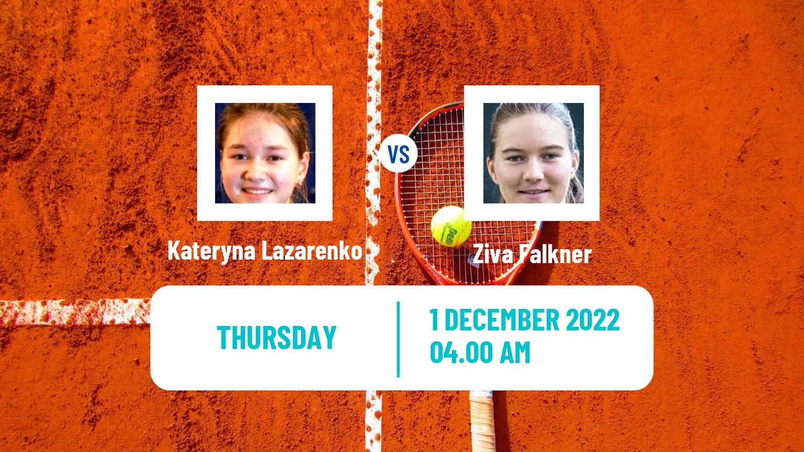 Tennis ITF Tournaments Kateryna Lazarenko - Ziva Falkner