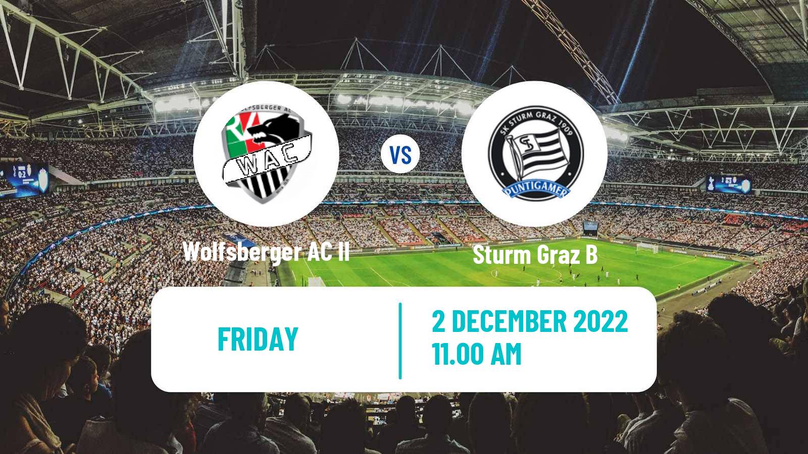 Soccer Club Friendly Wolfsberger AC II - Sturm Graz B