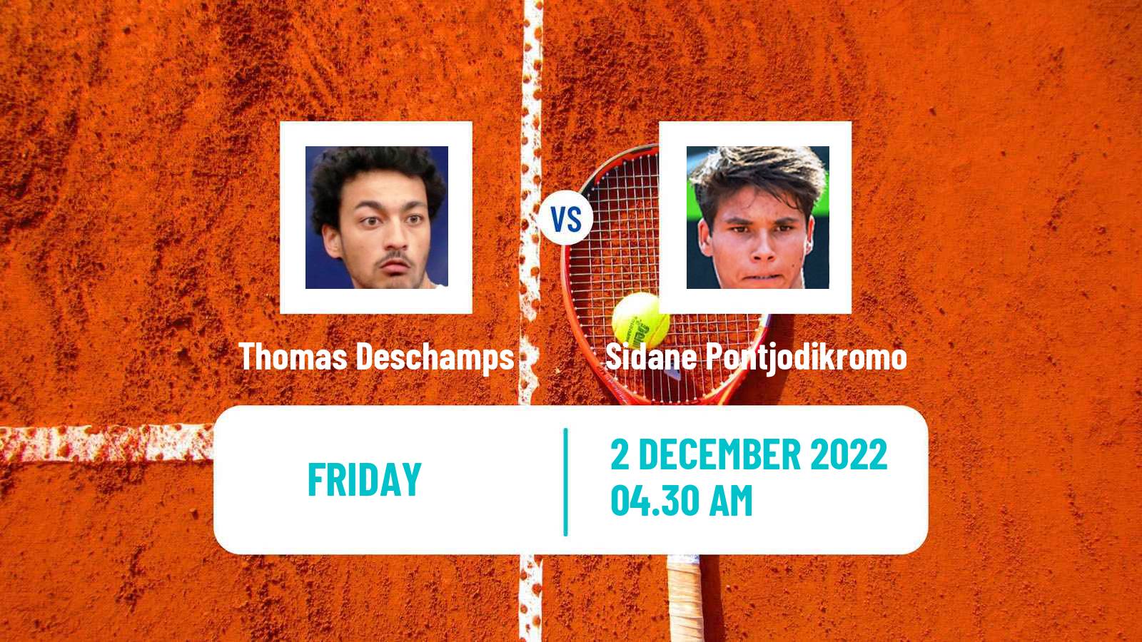 Tennis ITF Tournaments Thomas Deschamps - Sidane Pontjodikromo