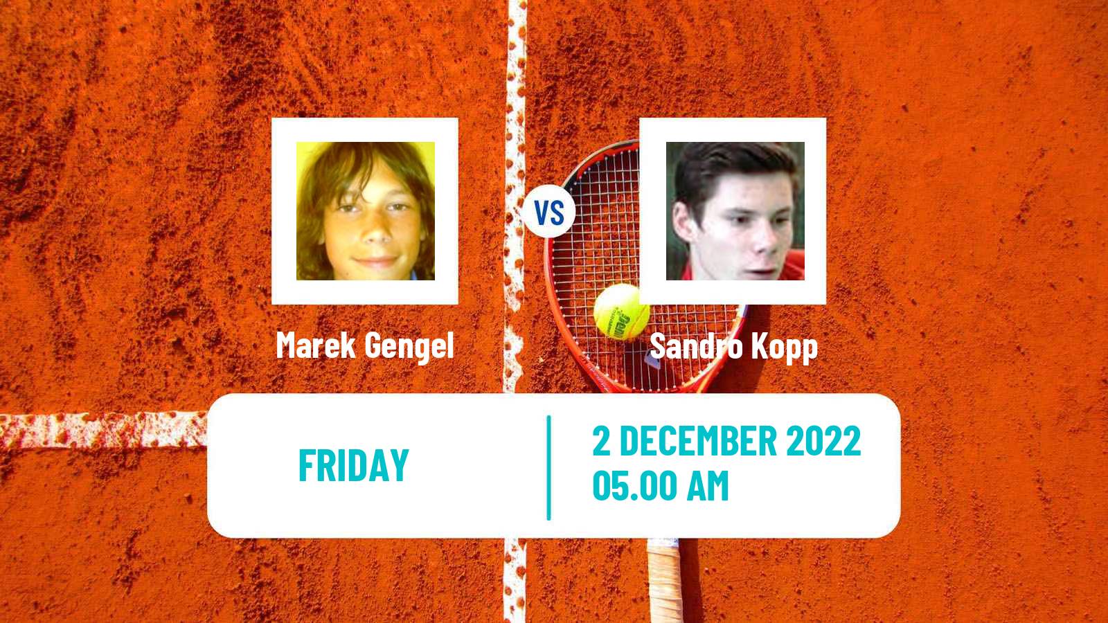 Tennis ITF Tournaments Marek Gengel - Sandro Kopp