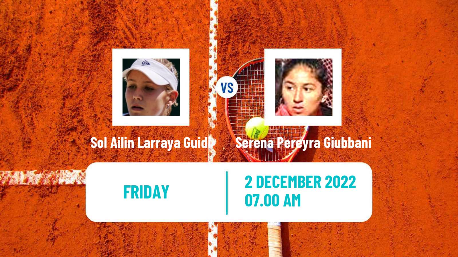 Tennis ITF Tournaments Sol Ailin Larraya Guidi - Serena Pereyra Giubbani
