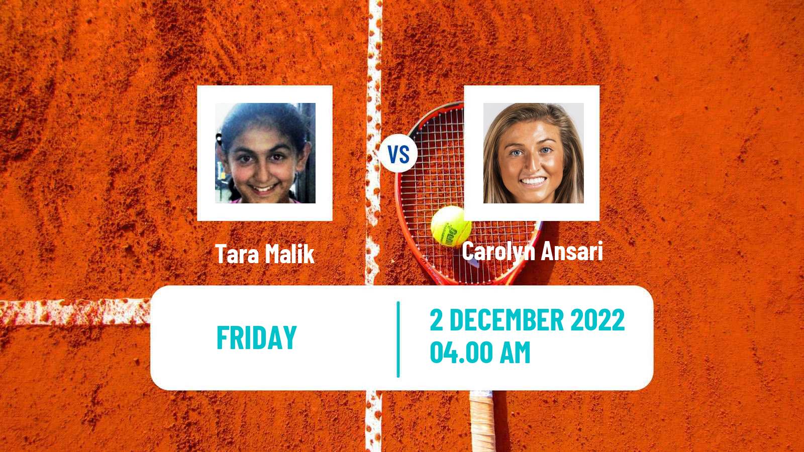Tennis ITF Tournaments Tara Malik - Carolyn Ansari