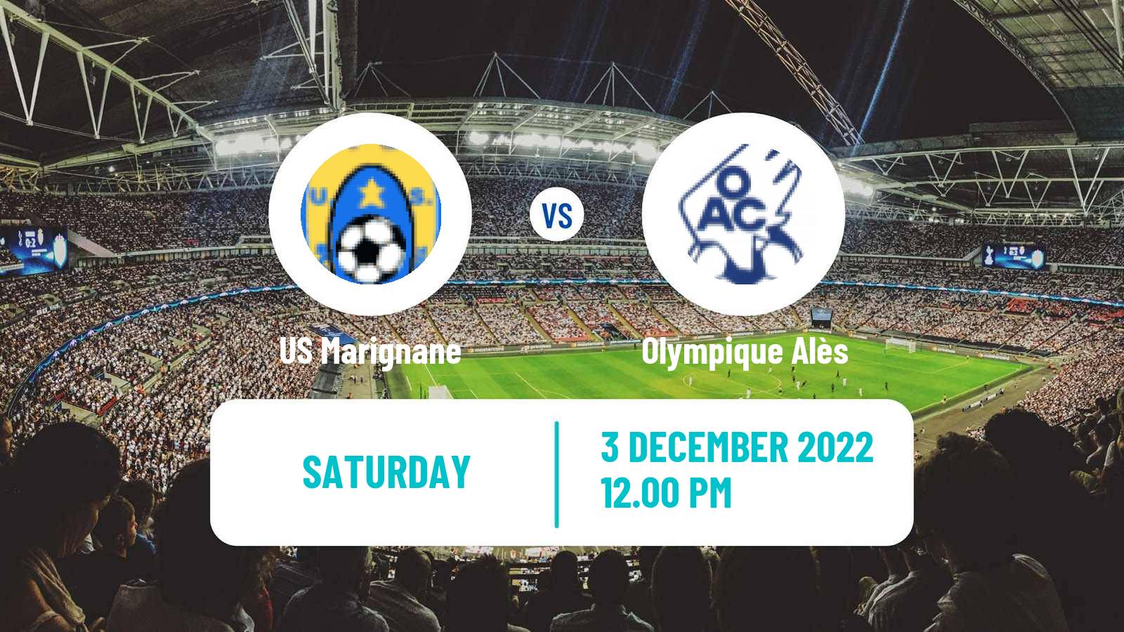 Soccer French National 2 - Group C Marignane - Olympique Alès