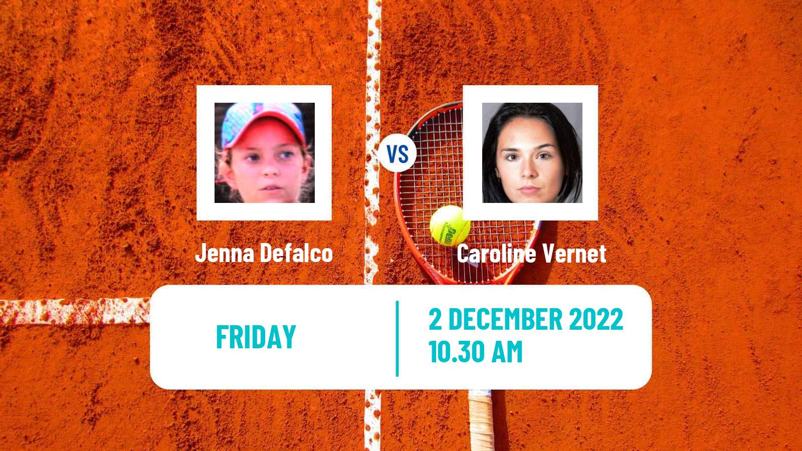 Tennis ITF Tournaments Jenna Defalco - Caroline Vernet