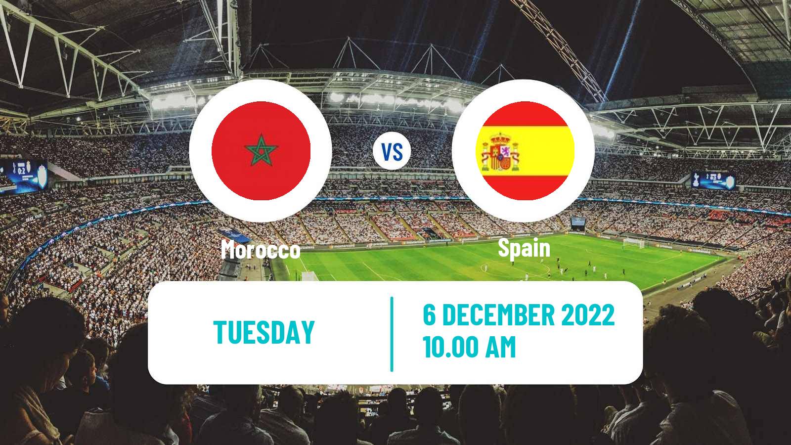 Soccer FIFA World Cup Morocco - Spain