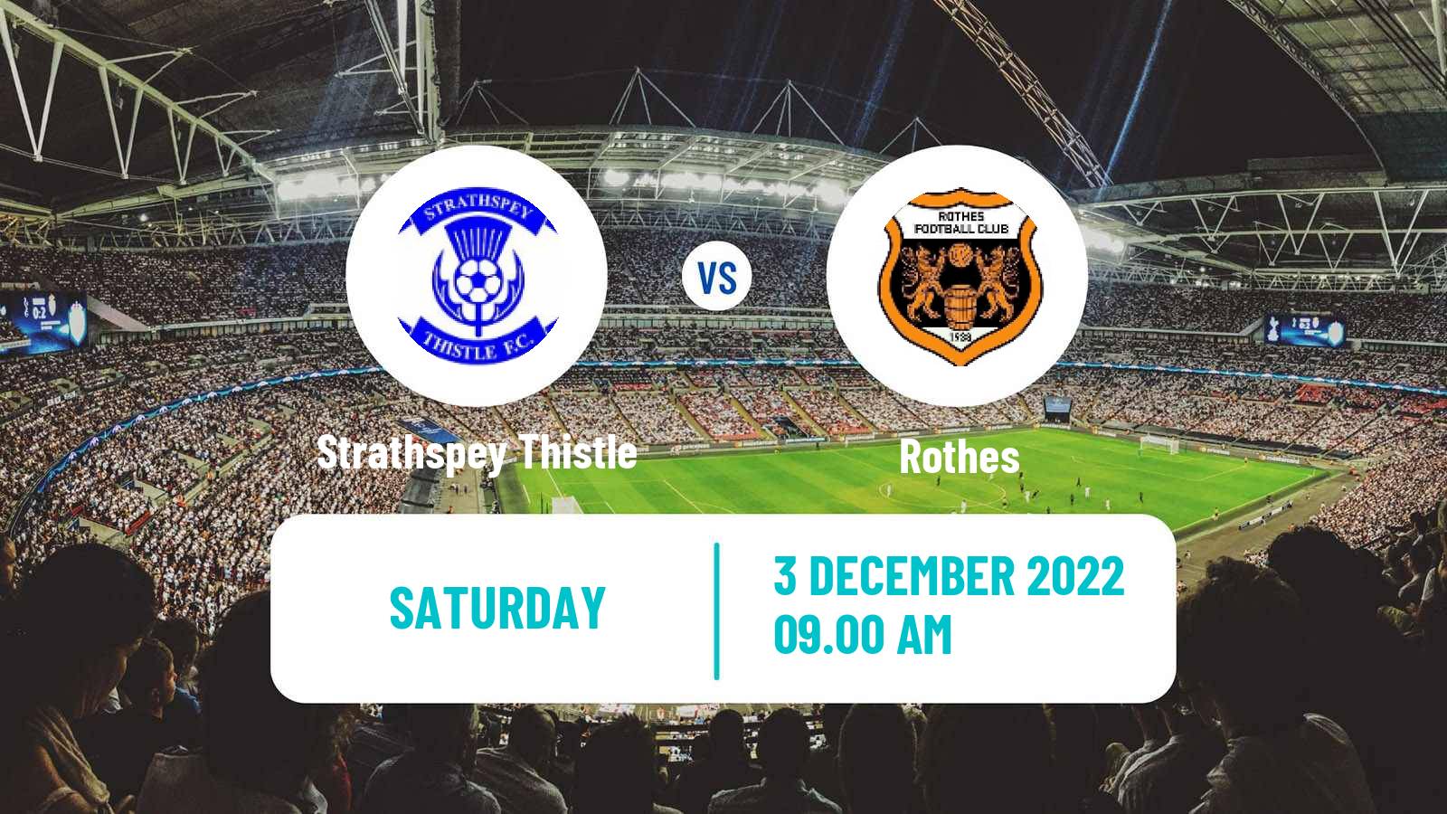 Soccer Scottish Highland League Strathspey Thistle - Rothes
