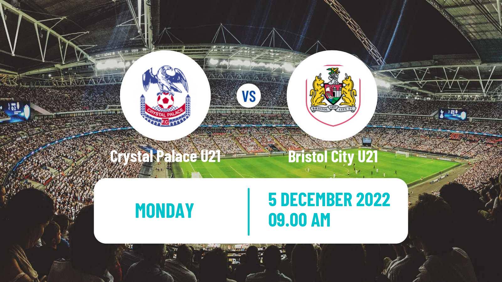 Soccer English Premier League Cup Crystal Palace U21 - Bristol City U21