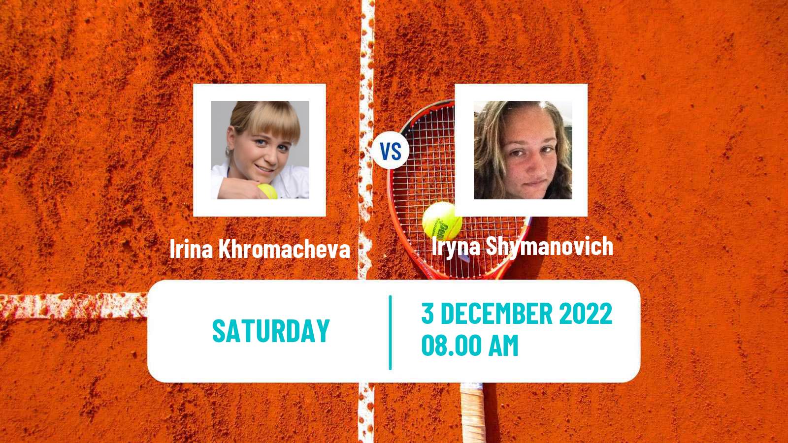 Tennis ITF Tournaments Irina Khromacheva - Iryna Shymanovich
