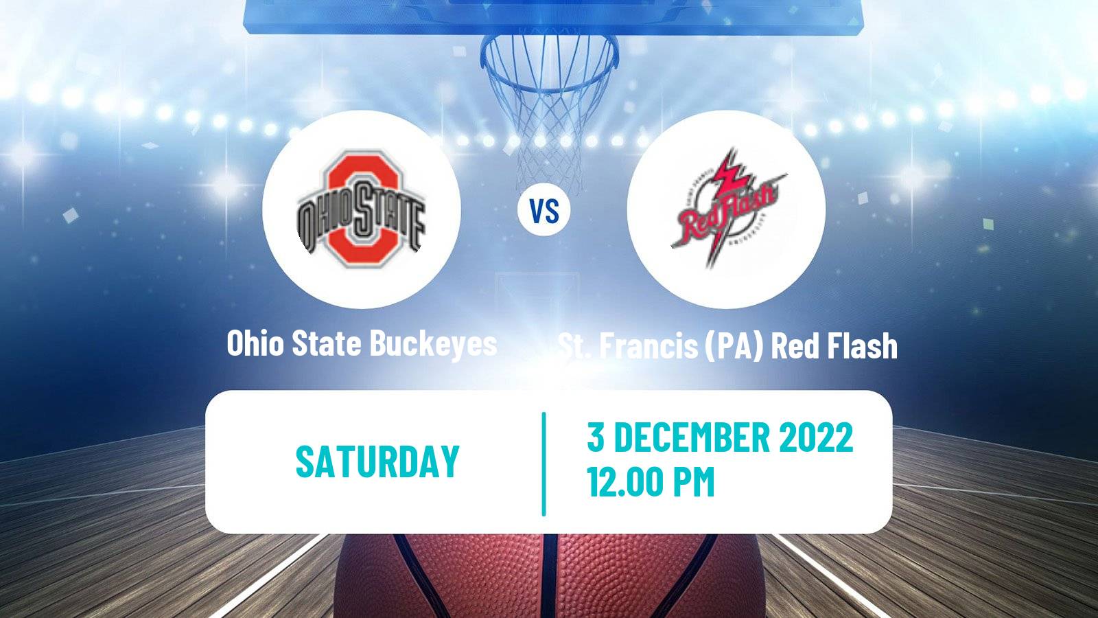 Basketball NCAA College Basketball Ohio State Buckeyes - St. Francis PA Red Flash