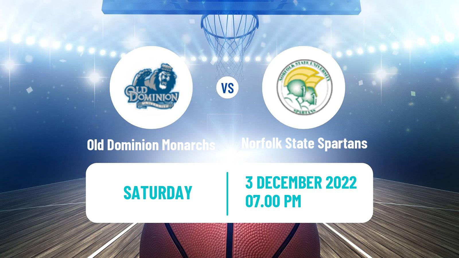 Basketball NCAA College Basketball Old Dominion Monarchs - Norfolk State Spartans