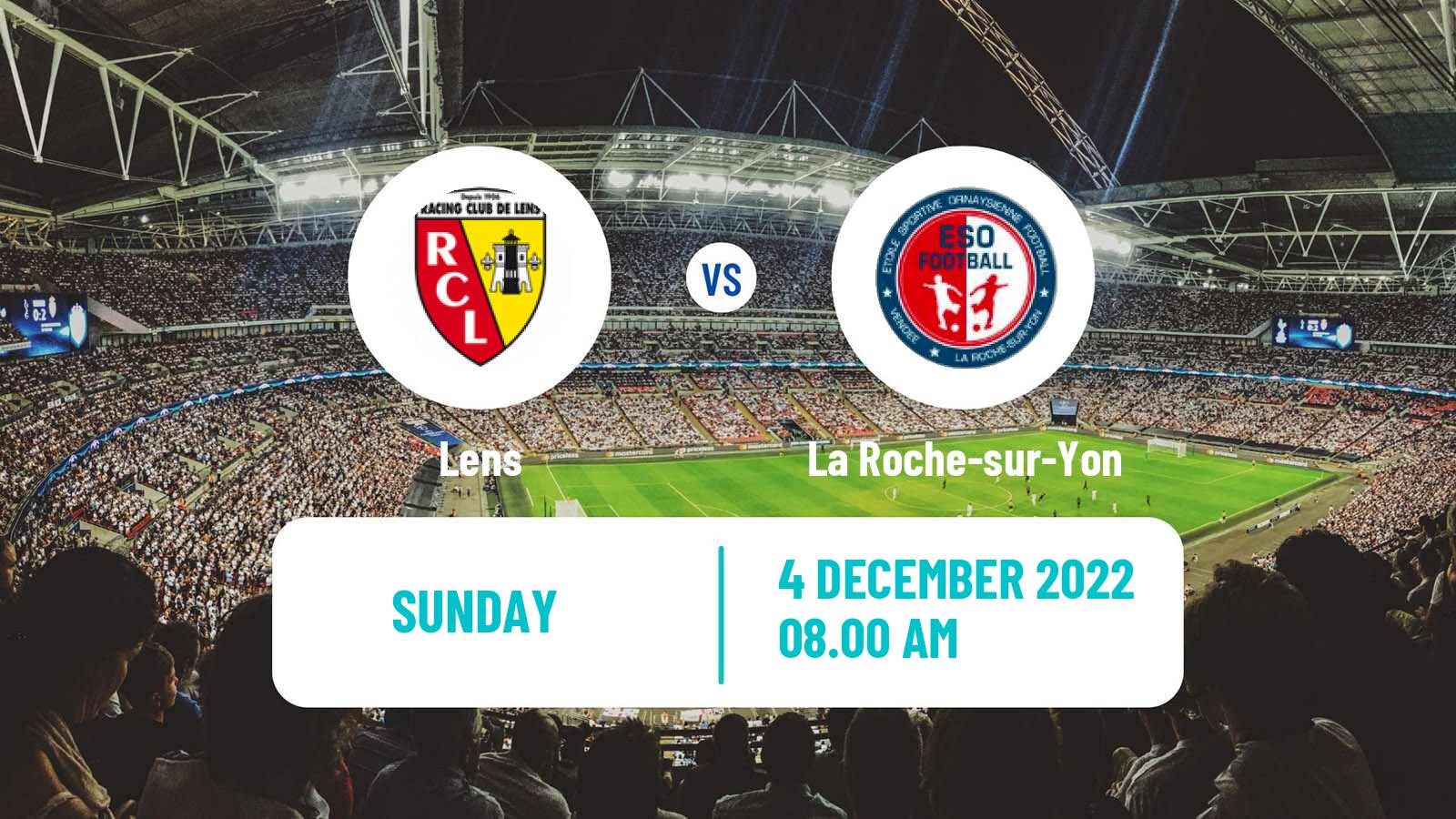 Soccer French Division 2 Women Lens - La Roche-sur-Yon