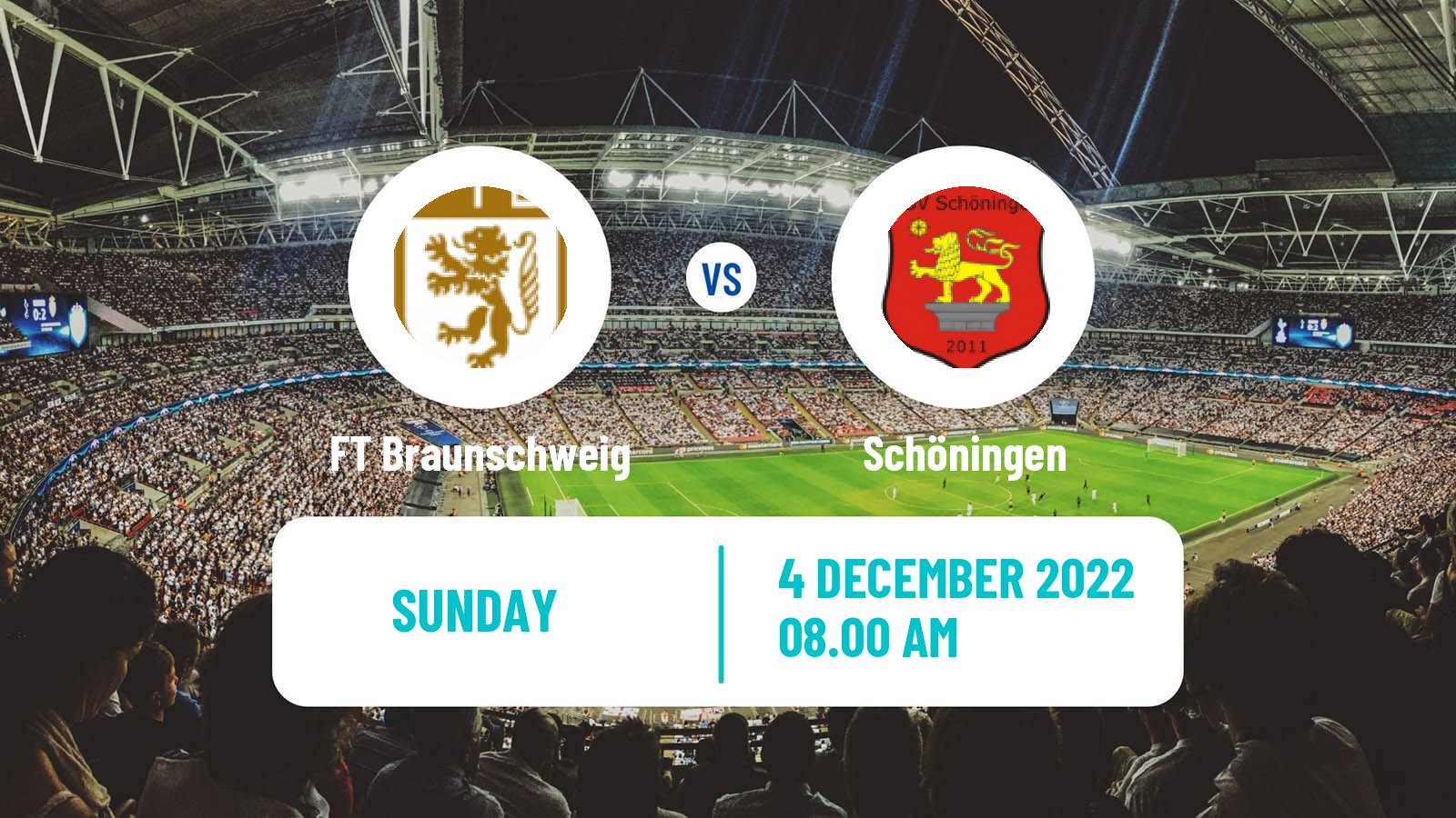 Soccer German Oberliga Niedersachsen FT Braunschweig - Schöningen