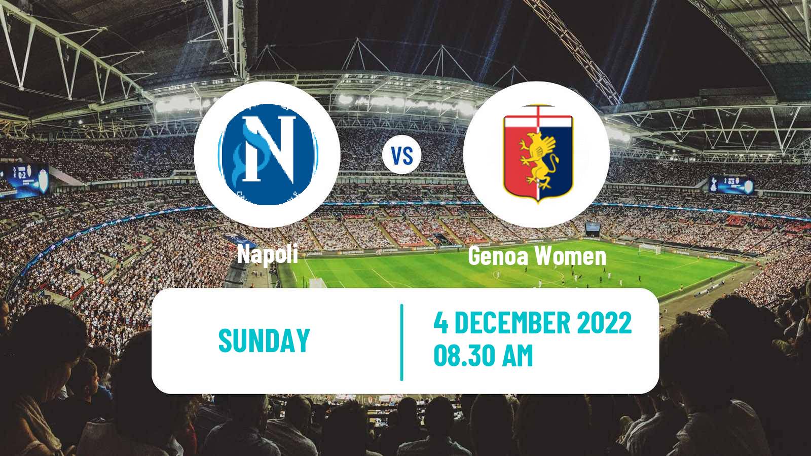 Soccer Italian Serie B Women Napoli - Genoa