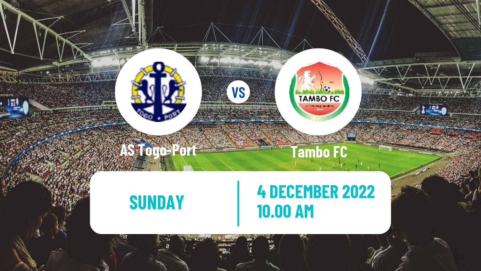 Soccer Togolese Championnat National Togo-Port - Tambo