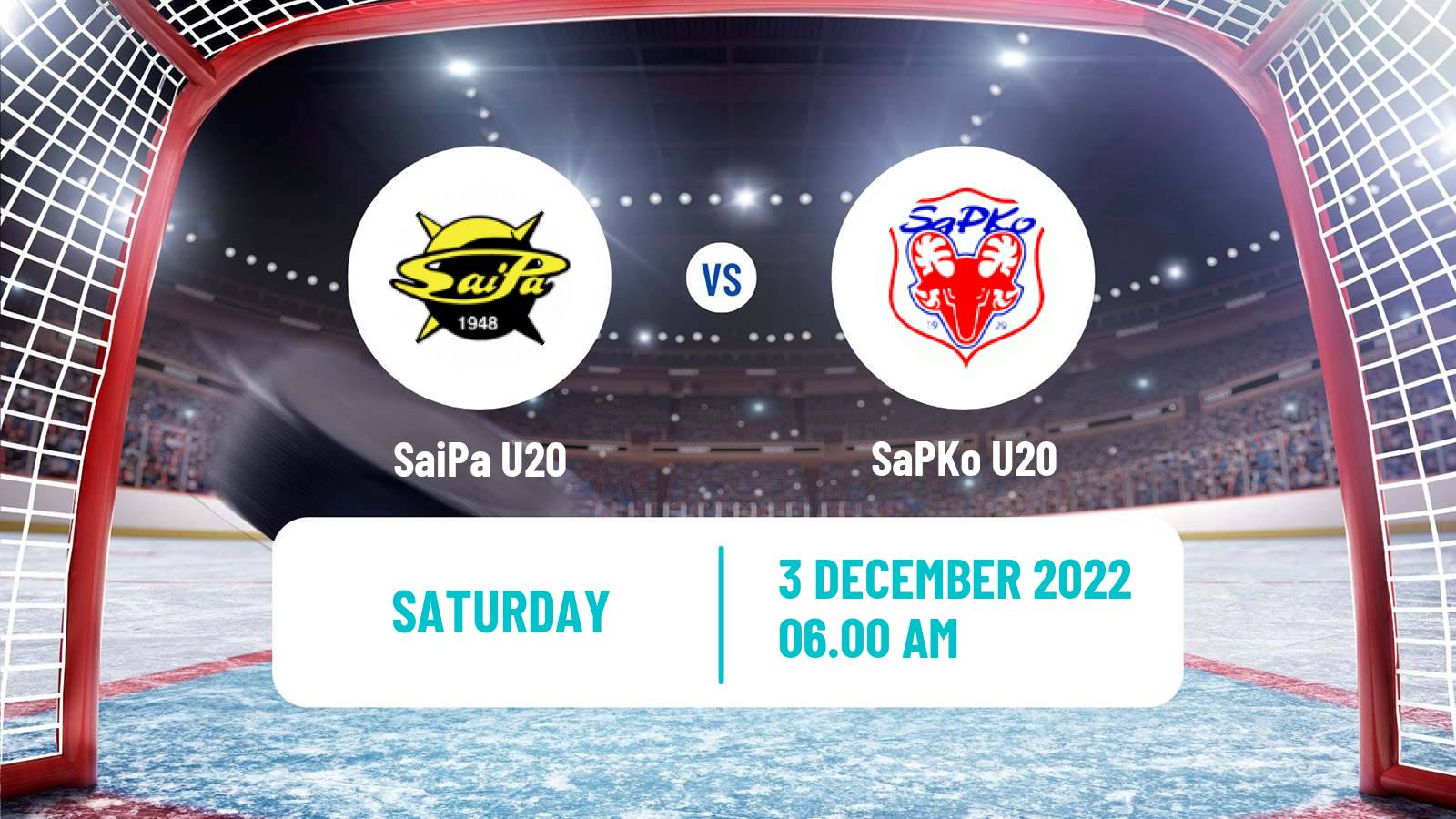 Hockey Finnish SM-sarja U20 SaiPa U20 - SaPKo U20