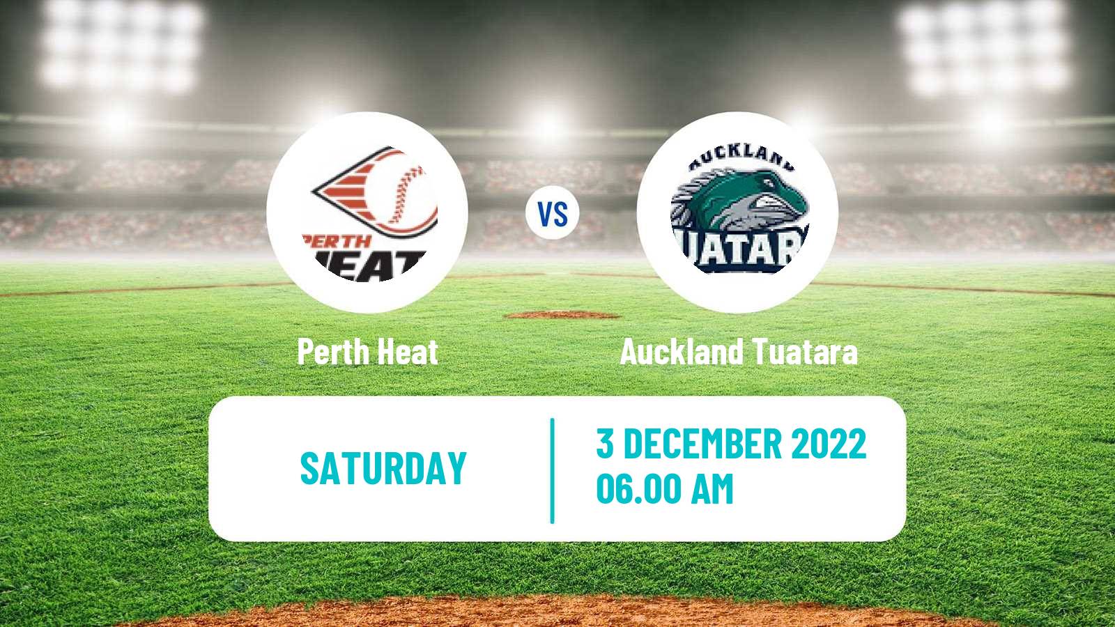 Baseball Australian ABL Perth Heat - Auckland Tuatara