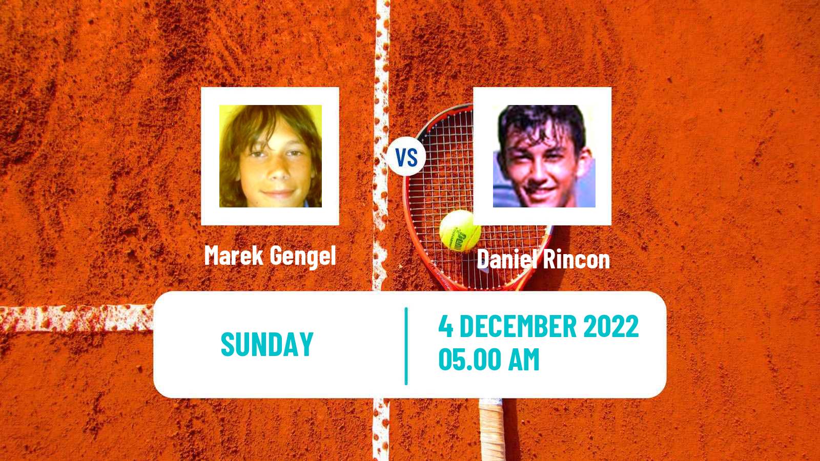 Tennis ITF Tournaments Marek Gengel - Daniel Rincon
