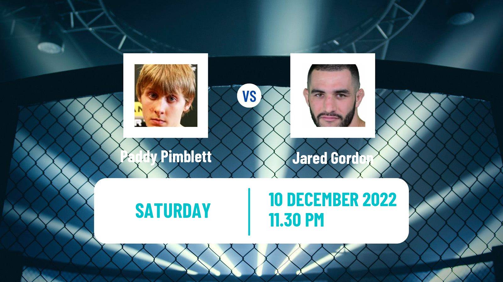 MMA MMA Paddy Pimblett - Jared Gordon